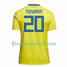 Tenue Suède Toivonen 20 Domicile Coupe du monde 2018 Maillot de Foot